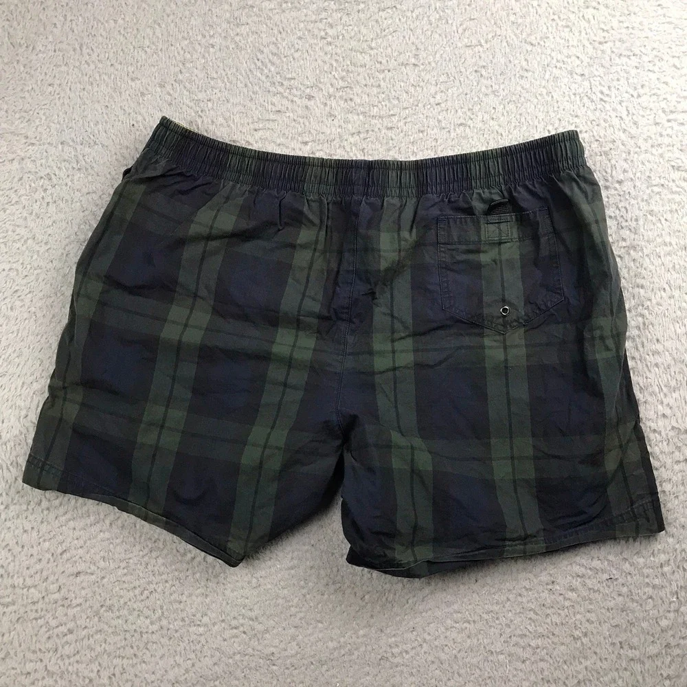 Polo Sport Ralph Lauren Swim‎ Trunks Mens L Plaid Black Watch Mesh Lined Short